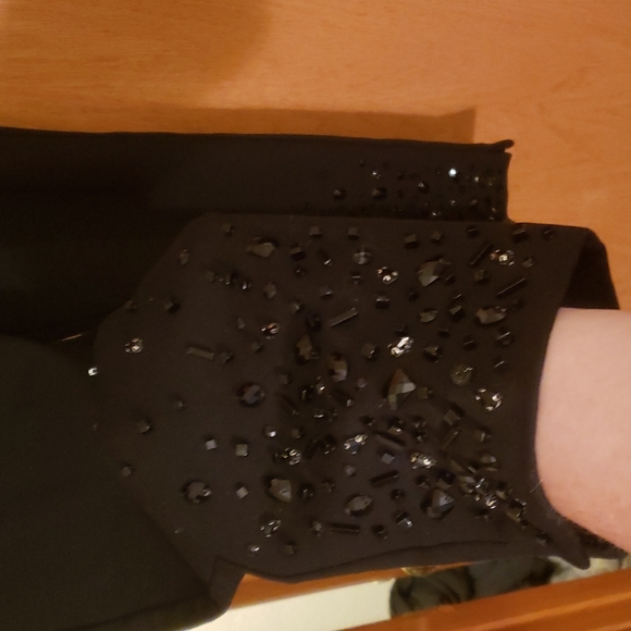 Chico's Size 2.5 (14) Black Slimming Sequined Pants - Picture 6 of 7